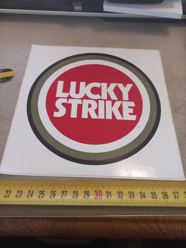 Lucky strike logo, Ophalen of Verzenden, Zo goed als nieuw
