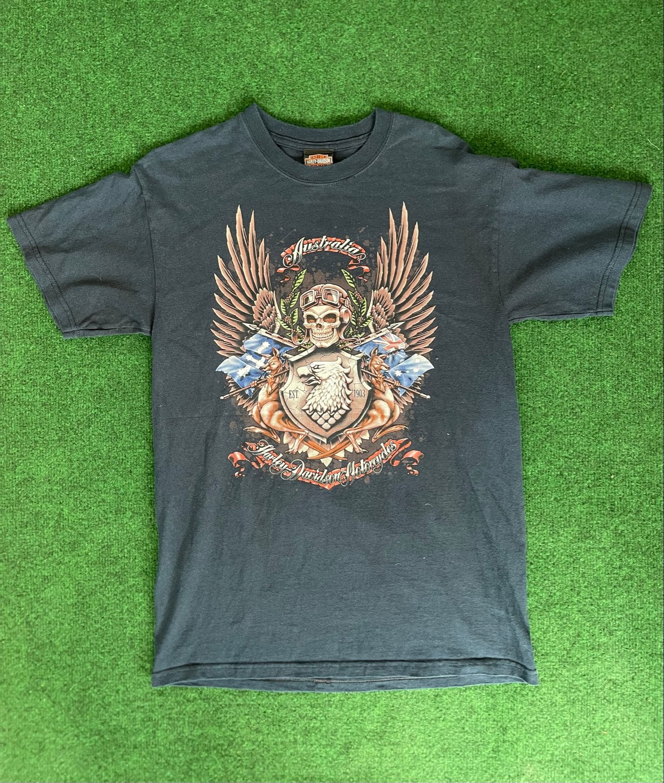Zeldzaam Harley-Davidson T-shirt uit 2008 - Australië, Kleding | Heren, T-shirts, Ophalen of Verzenden, Zo goed als nieuw, Maat 48/50 (M)