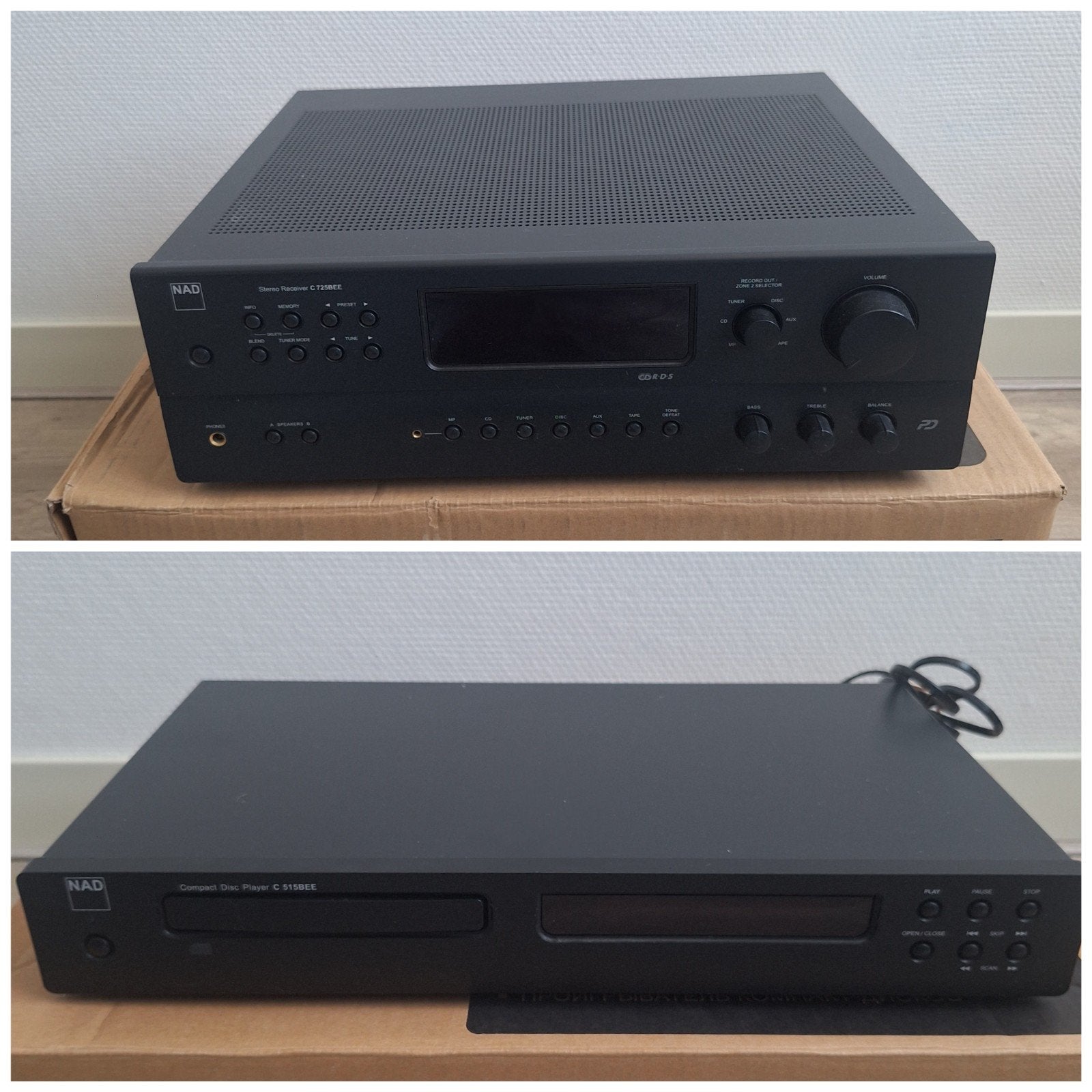 NAD Stereo Receiver C75BEE & CD-speler C515BEE, Ophalen of Verzenden, Cd-speler, Overige merken