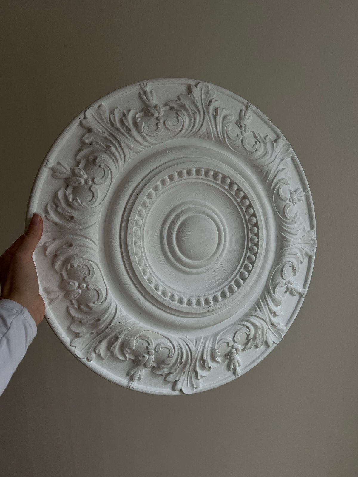 2x decoratieve plafond rozet: groot en klein, Ophalen, Gebruikt