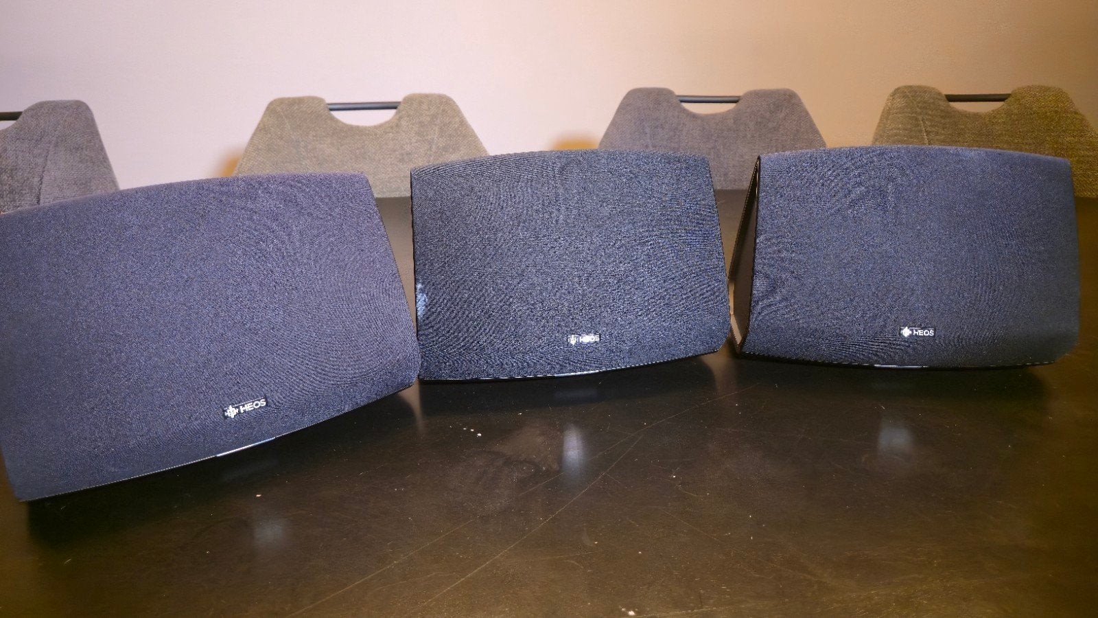 3x Denon Heos 5 HS1 Multiroom Speaker, Slimme speaker, Gebruikt, Ophalen of Verzenden, AUX-ingang