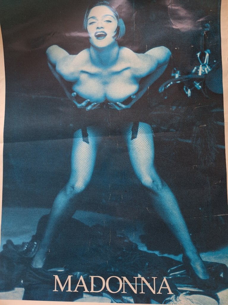 Vintage MADONNA poster official 1990 Boy Toy, Ophalen of Verzenden, Gebruikt, Poster, Artwork of Schilderij