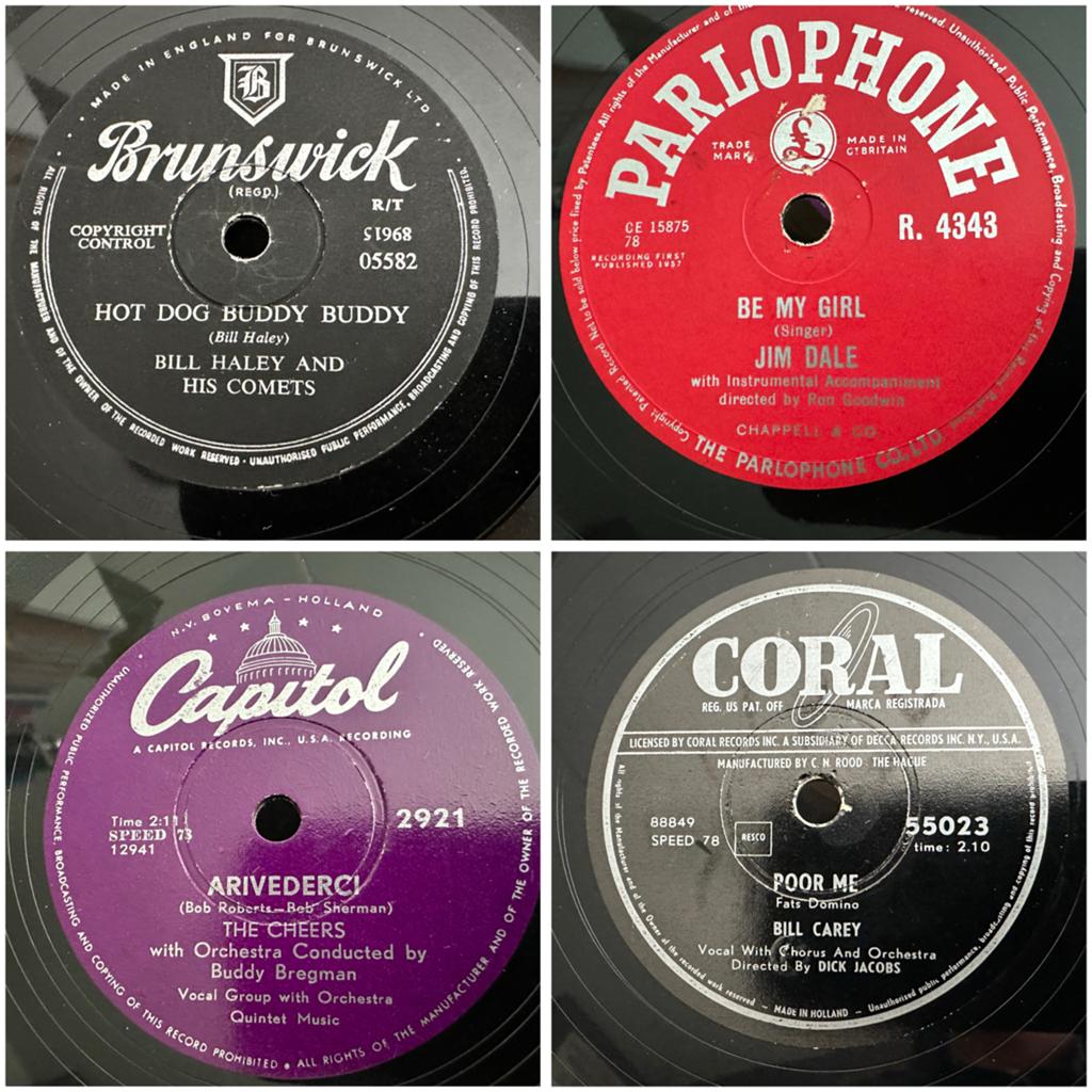 16 stuks Jaren '50 Rock & Roll 78 toeren platen, Cd's en Dvd's, Vinyl | Rock, Originele persing, Ophalen of Verzenden, Gebruikt