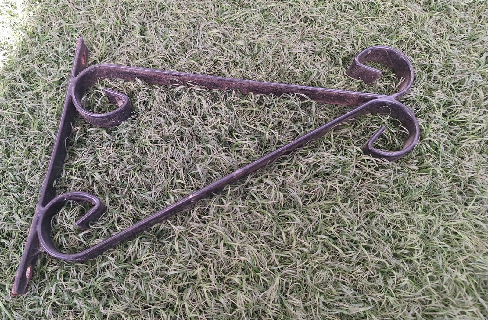 Set smeedijzeren plantenbakbeugels / hanging basket, Ophalen of Verzenden, Gebruikt