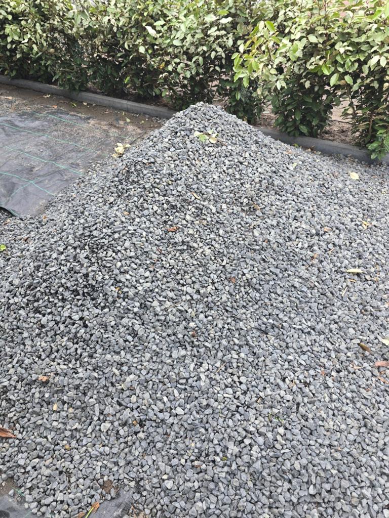 Basalt Split voor Tuin en Oprit, Tuin en Terras, Grind, Keien en Split, Gebruikt, Split, Basalt, Antraciet