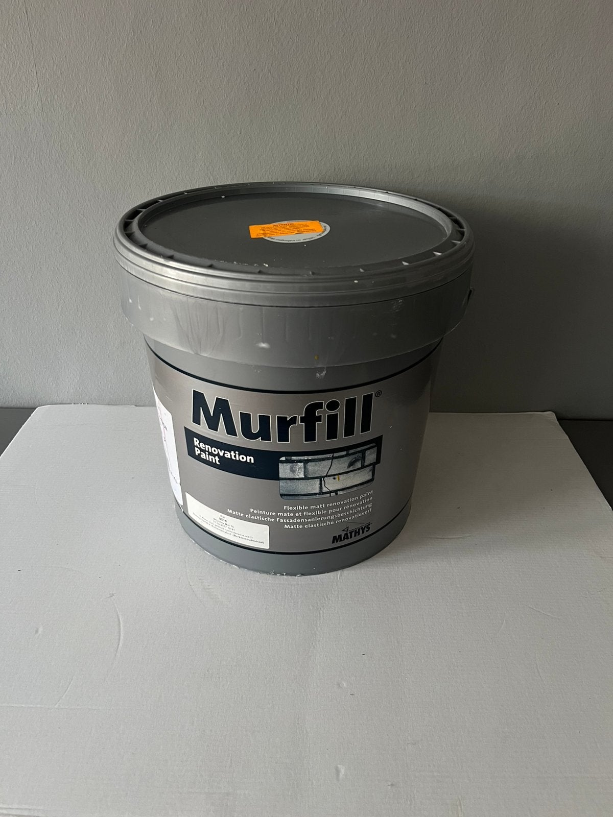 Mathys Murfill Buitenverf Renovation Verf 9016 - 15 KG NIEUW, Doe-het-zelf en Verbouw, Verf, Beits en Lak, Nieuw, Wit, Ophalen of Verzenden