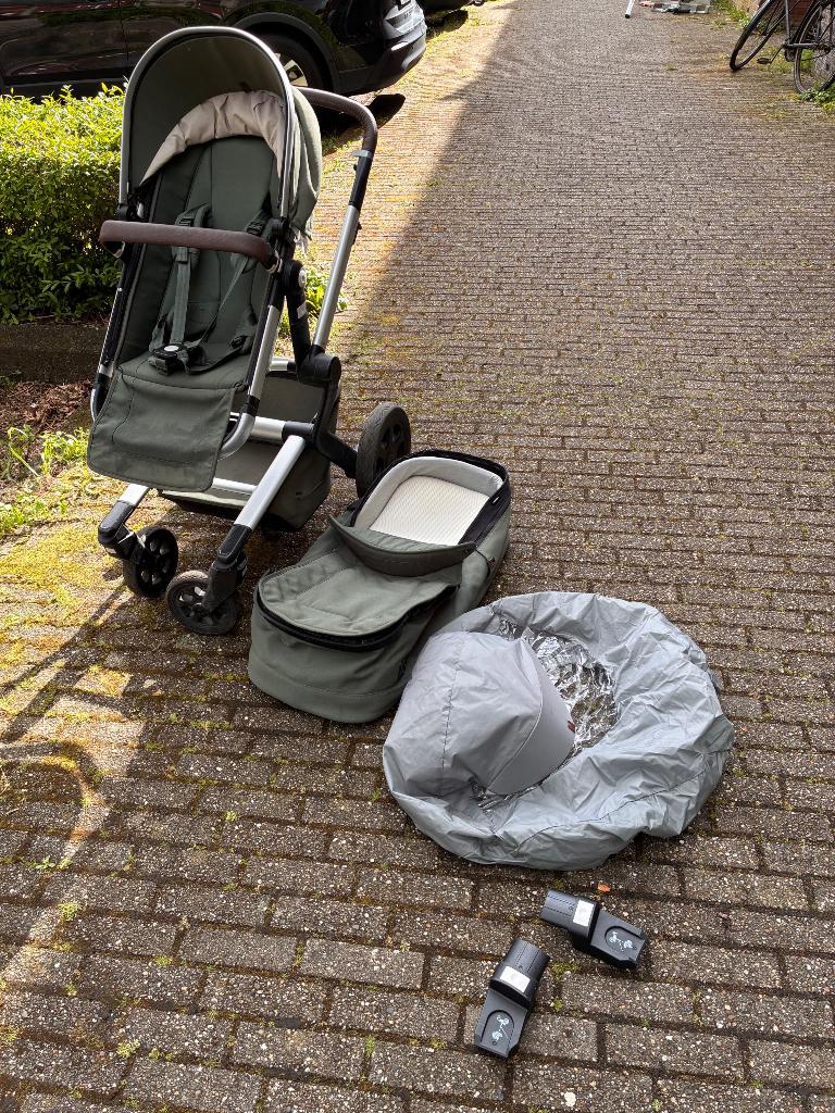 Joolz Day combiwagen - marvelous green, Kinderen en Baby's, Kinderwagens en Combinaties, Gebruikt, Combiwagen, Met reiswieg, Ophalen