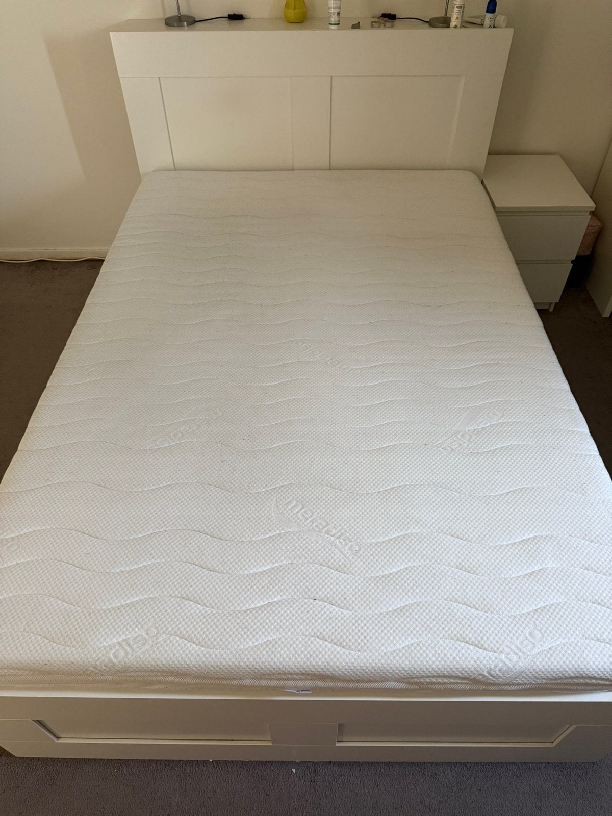 Matras, Ophalen, Gebruikt, Wit, Tweepersoons