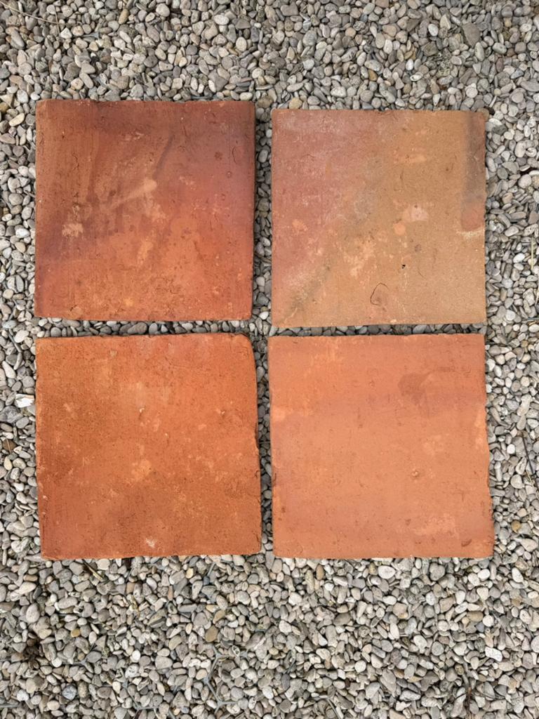 Restpartij Terra Cotta estriken/tegels, 21x21x2 cm, Hoeve61, Doe-het-zelf en Verbouw, Ophalen, Keramiek, Zo goed als nieuw, 20 tot 40 cm