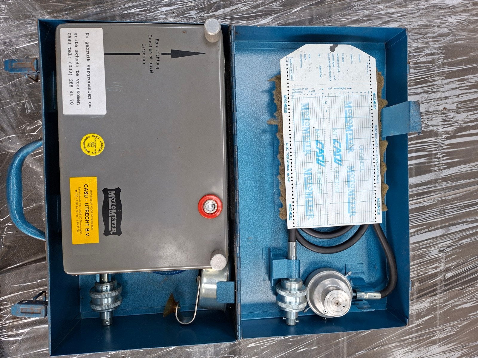 Motometer compressiemeter in koffer, Ophalen, Gebruikt