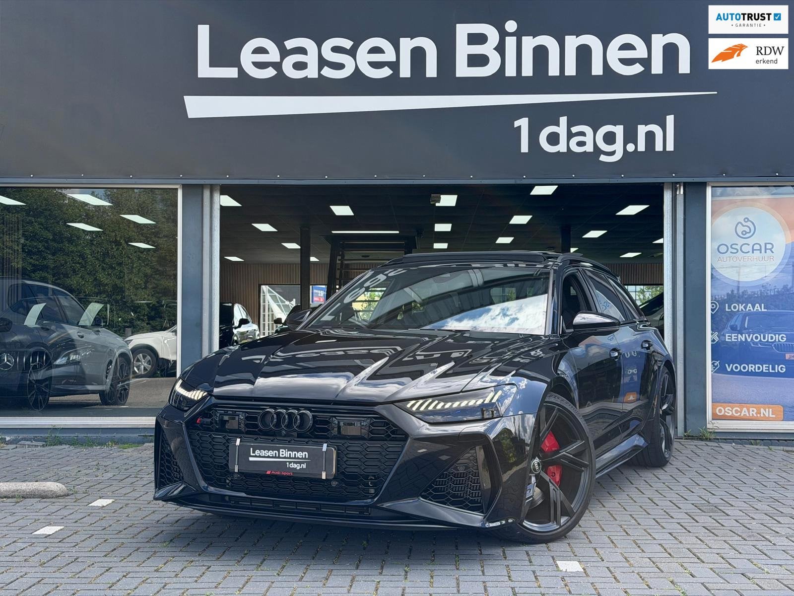 Audi RS6 4.0 TFSI quattro Pano/HU/Carbon, Auto's, Audi, Bedrijf, Te koop, RS6, 360° camera, 4x4, ABS, Adaptive Cruise Control