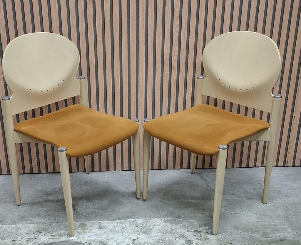 71 x Brunner design stoelen kantoor kantine vergaderstoelen, Ophalen of Verzenden, Zo goed als nieuw, Bruin, Vijf, Zes of meer stoelen