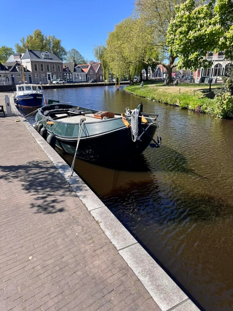 Hydra Aak 11m met 55 pk Mitsubishi motor uit 1993, Watersport en Boten, Motorboten en Motorjachten, Ophalen, Gebruikt, Staal, Diesel