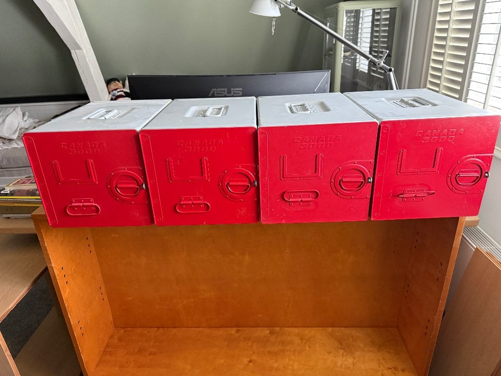 Canada 3000 vintage flightcases 4x Driessen, Verzamelen, Ophalen, Gebruikt, Overige typen