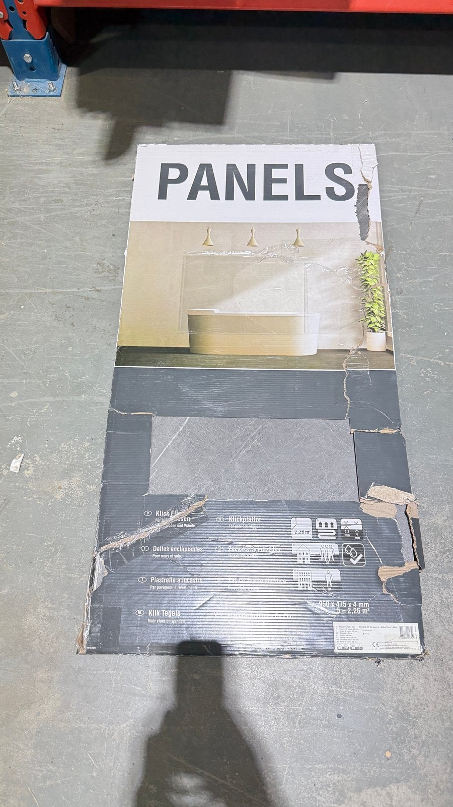 Nieuwe PVC wand/vloerpanelen met marmerpatroon - 4.52 m², Ophalen, 40 tot 60 cm, Overige typen, Nieuw
