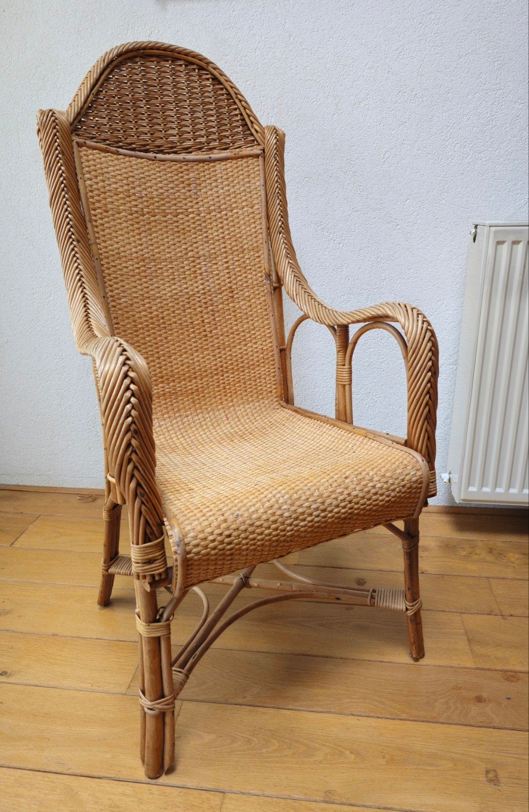Rotan/pitriet stoel, Ophalen, Bruin, Eén