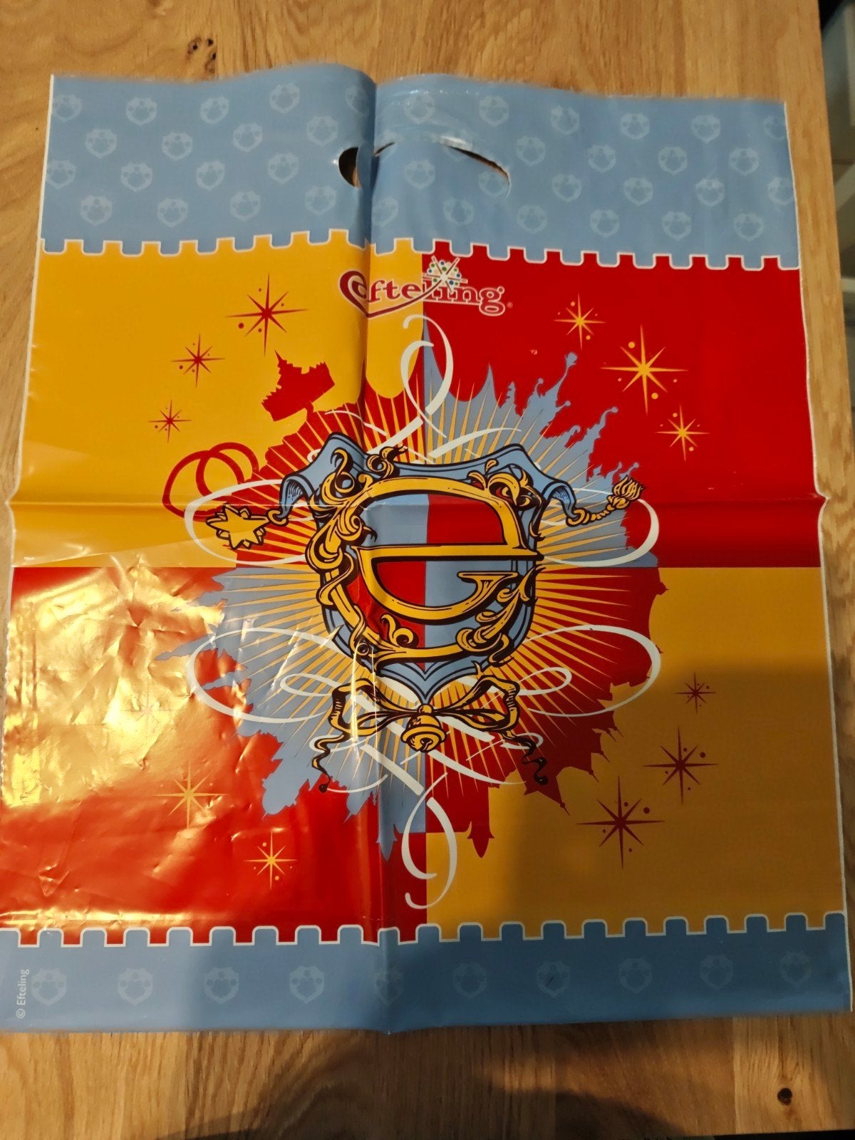 Efteling plastic zak - collectors item, Verzamelen, Ophalen, Gebruikt, Gebruiksvoorwerp