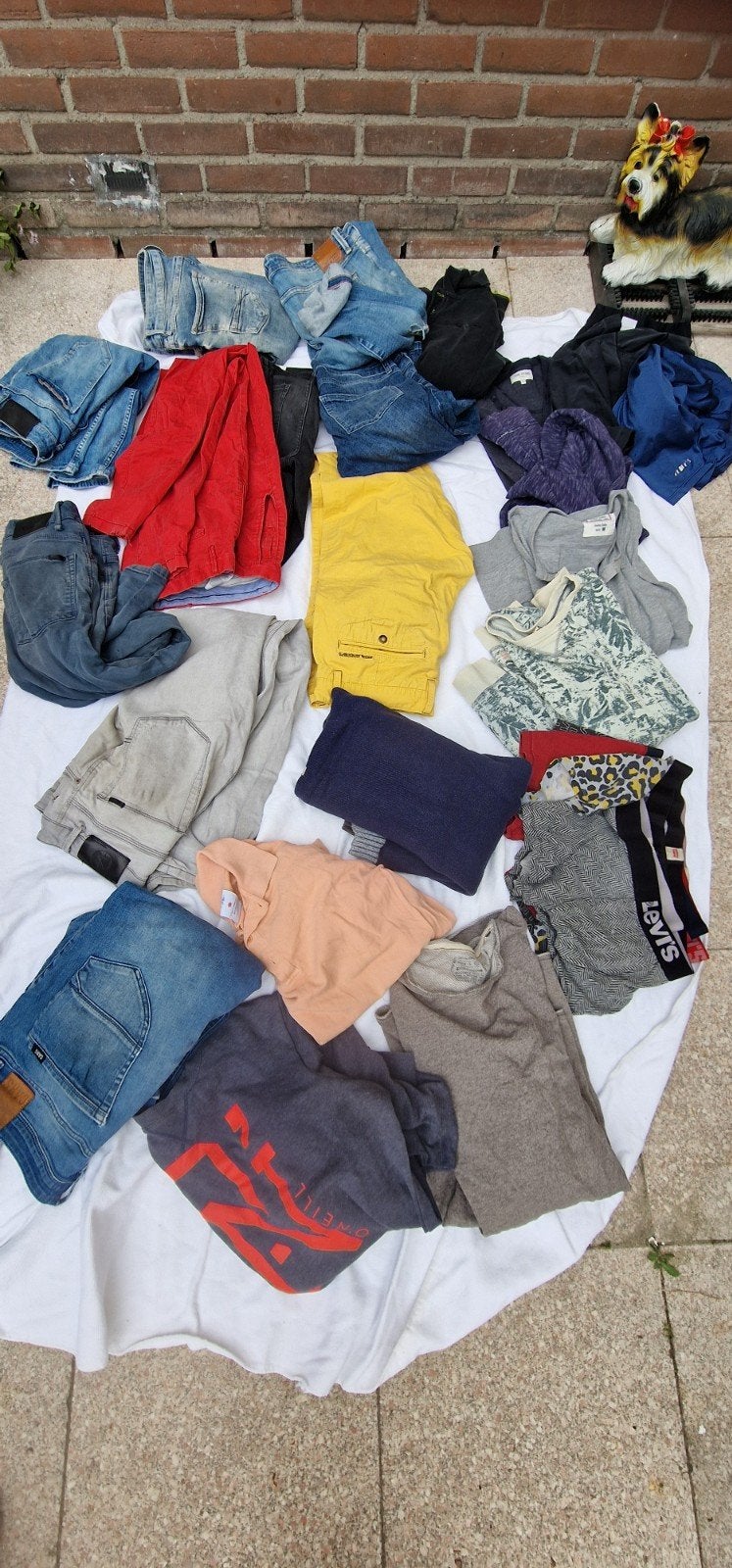 partij zak vol herenkleding maat L, Kleding | Heren, Ophalen of Verzenden