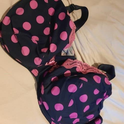 Bh 95f donkerblauw roze, Verzenden, Blauw, BH