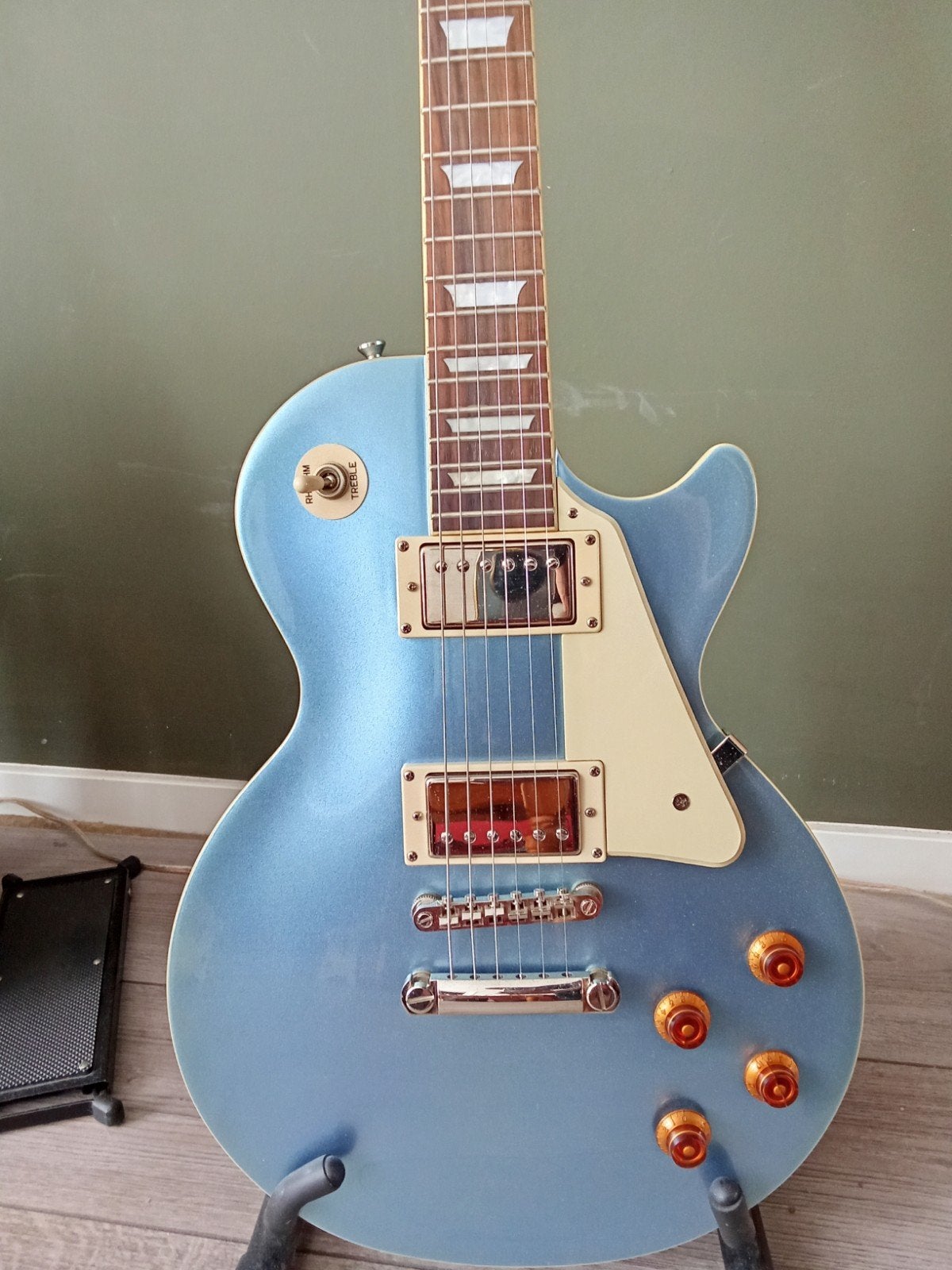 Epiphone Les Paul Standard - Pelham Blue - 2013, Ophalen of Verzenden, Zo goed als nieuw, Solid body, Epiphone