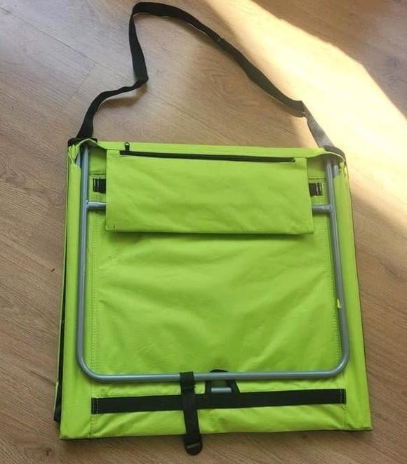 Draagbare strand ligbed - Ideaal voor onderweg!, Ophalen, Gebruikt, Textileen, Verstelbaar
