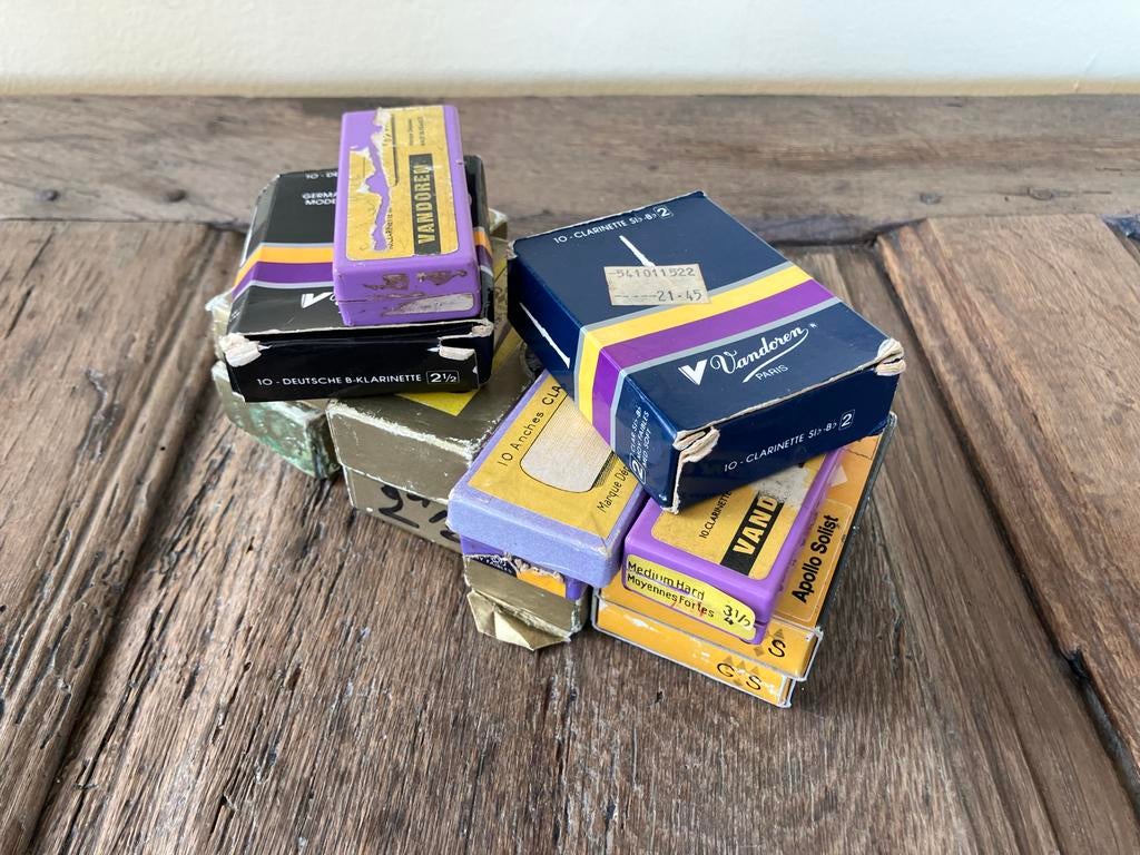 Vintage Klarinet Rietjes - Vandoren, Esser, Apollo Solist, Ophalen of Verzenden