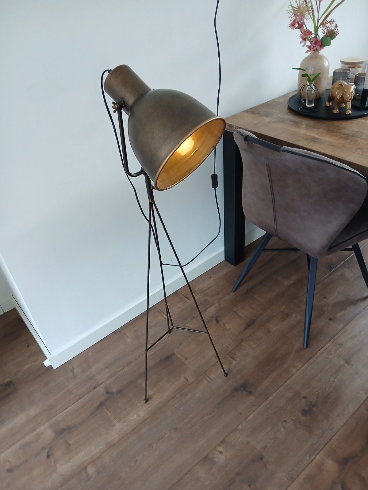 Vloerlamp, Huis en Inrichting, Lampen | Vloerlampen, Ophalen, Zo goed als nieuw