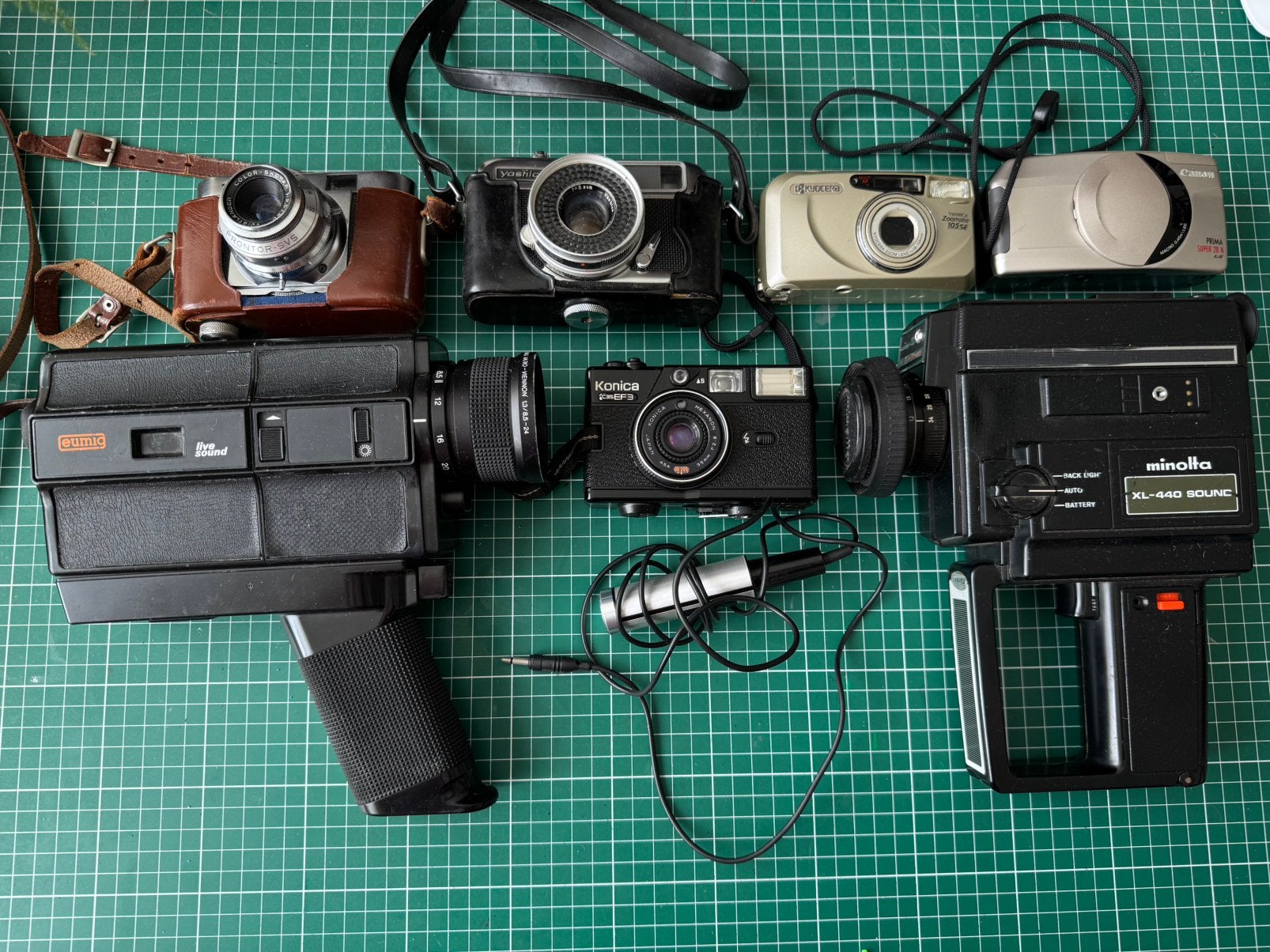 Partij analoge camera’s (lees beschrijving), Audio, Tv en Foto, Ophalen of Verzenden, Niet werkend, Compact, Overige Merken