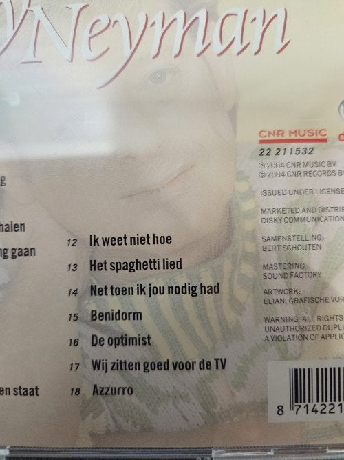 cd benny neyman het beste, Ophalen of Verzenden