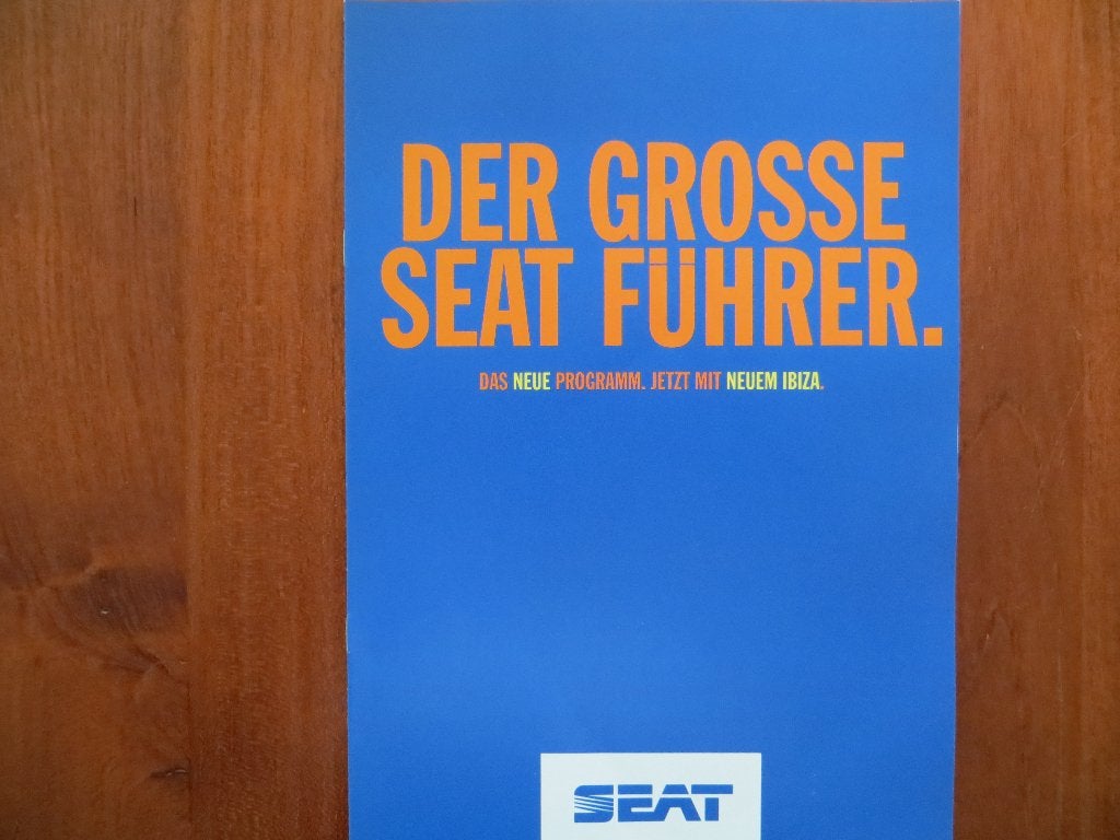 Seat das neue Programm (sept. 1993) Toldeo Ibiza Marbella ea, Boeken, Ophalen of Verzenden, Nieuw, Overige merken