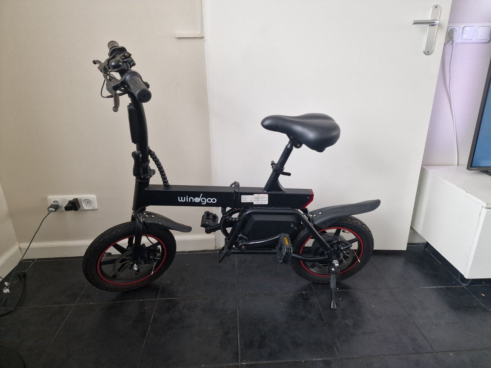 windgoo b20 elektries fiets zo als nieuw, Fietsen en Brommers, Ophalen, Zo goed als nieuw, 14 tot 16 inch