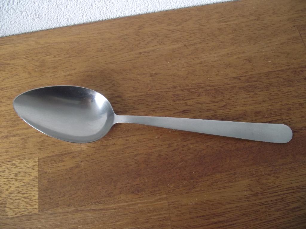 vintage RVS Gero Zilmeta 318 groenten opscheplepel 26 cm, Antiek en Kunst, Ophalen of Verzenden