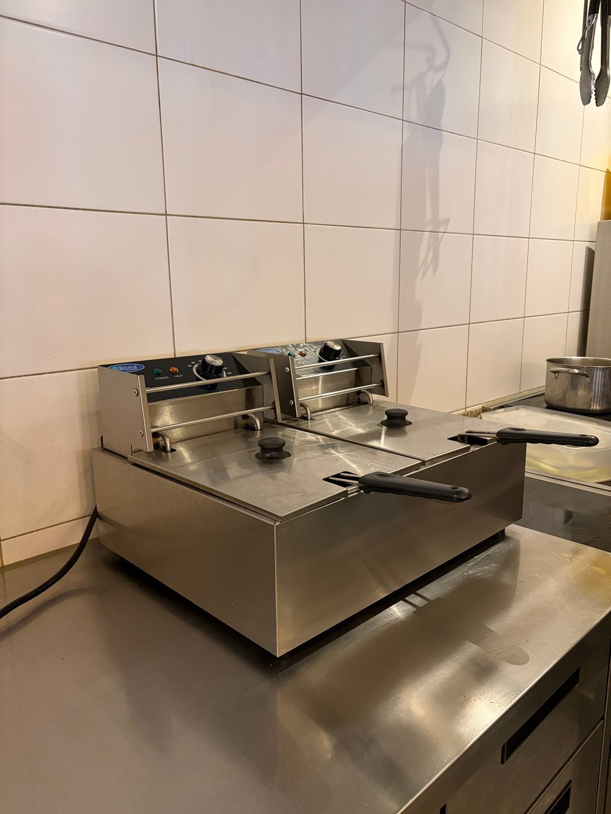 Professionele dubbele friteuse - Horeca kwaliteit, Ophalen, Gebruikt