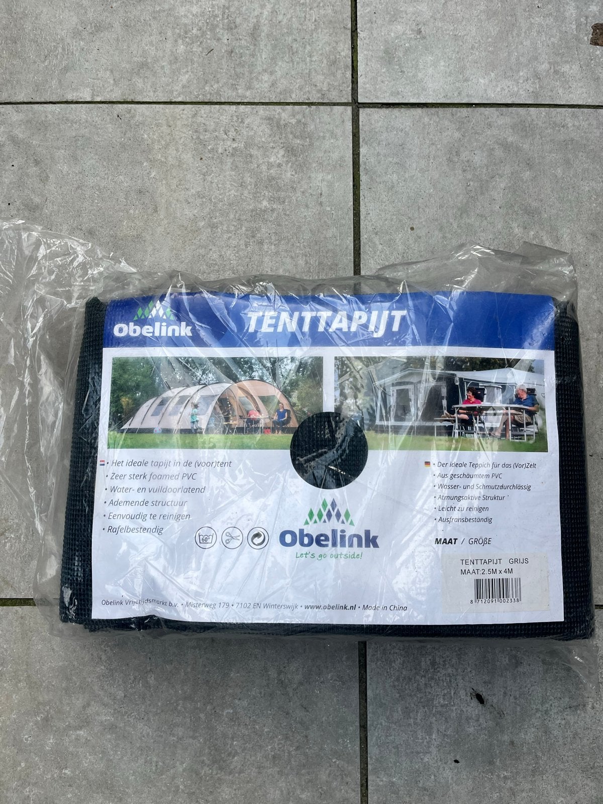Obelink Tenttapijt - 2m x 4m - Nieuw in verpakking, Ophalen of Verzenden, Nieuw