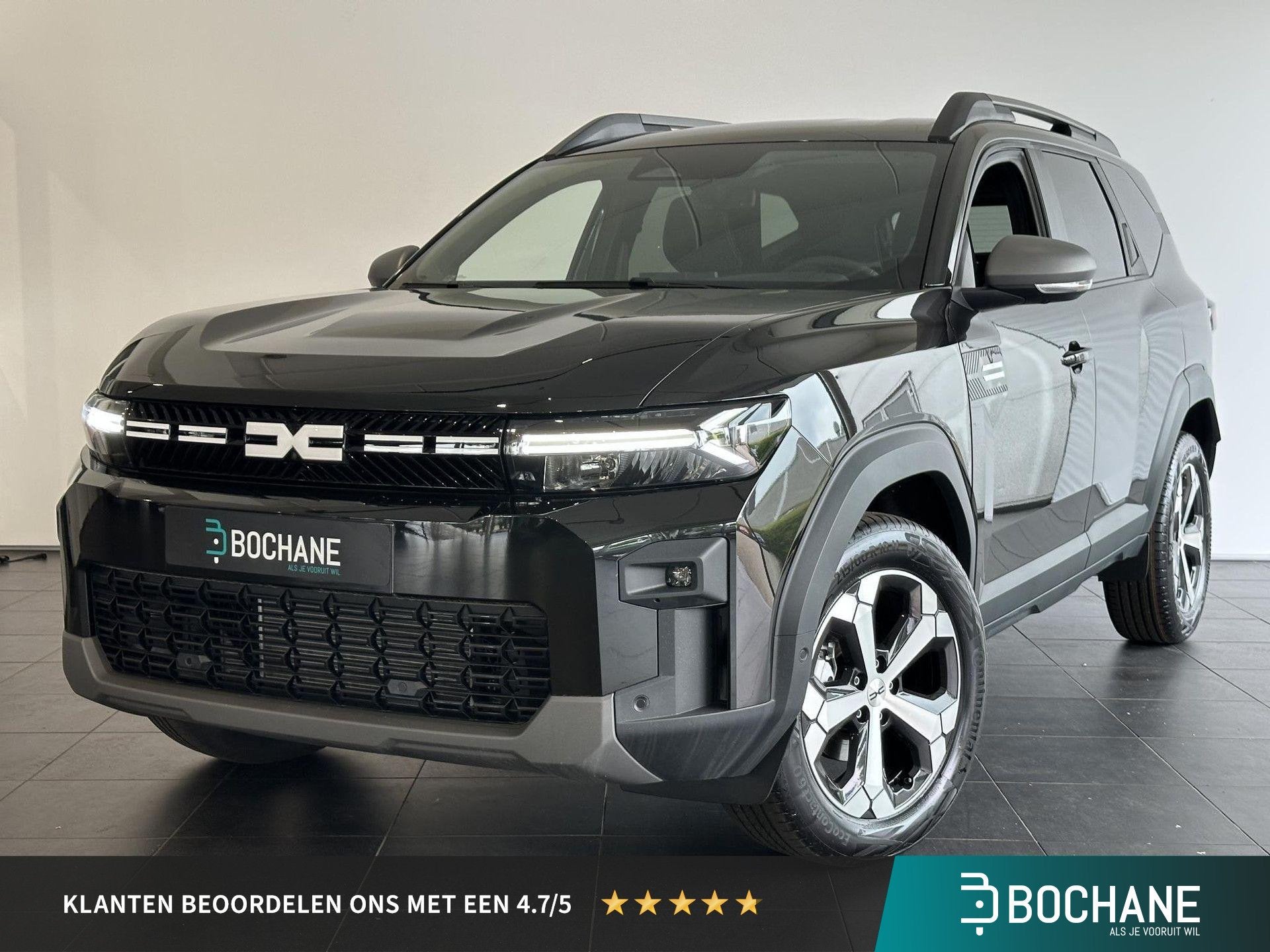 Dacia Bigster 1.8 Hybrid 155 Journey VOORRAADVOORDEEL | PACK, Auto's, Stof, Euro 6, Zwart, Origineel Nederlands