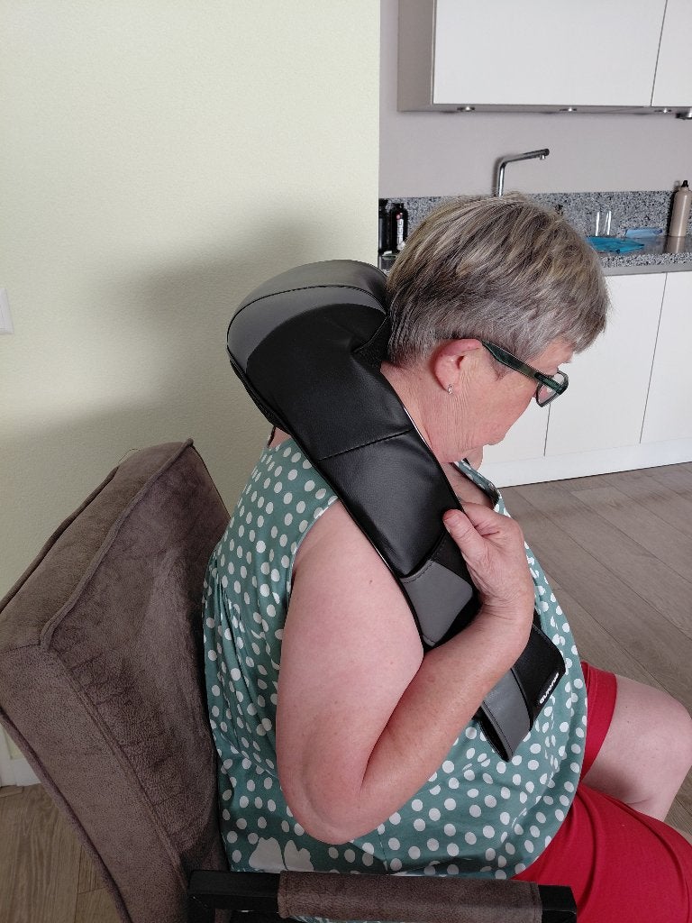 Auronic Shiatsu Massagekussen Draadloos, Ophalen, Zo goed als nieuw, Massagestoel of Kussen