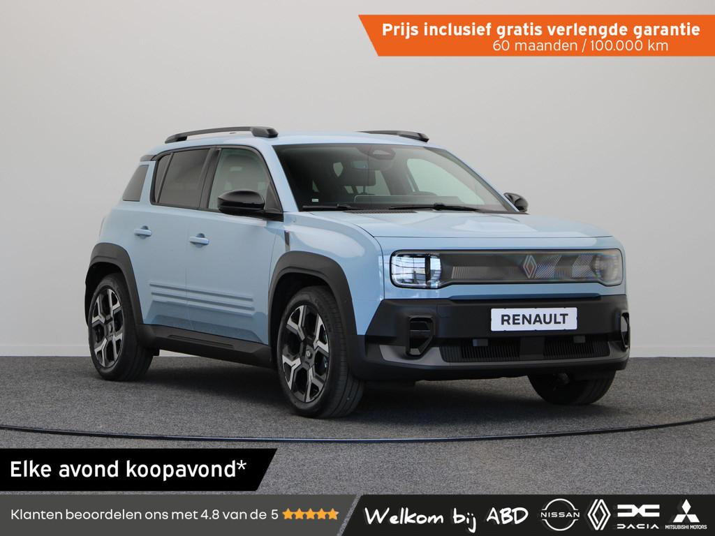 Renault 4 comfort range techno 52 kWh | Vijf jaar garantie |, Stof, 750 kg, 150 pk, Blauw