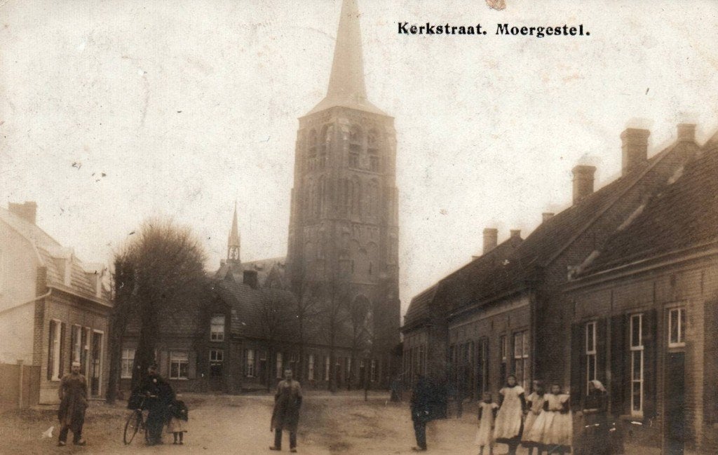 Ansichtkaart Moergestel, Verzamelen, Ansichtkaarten | Nederland, Ophalen of Verzenden, Noord-Brabant