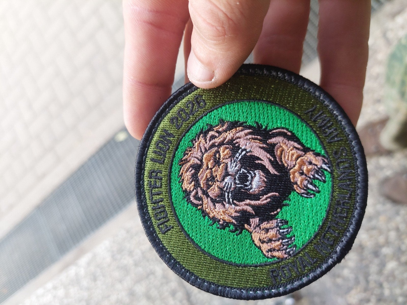1x Fili fighter lion patch, Ophalen of Verzenden, Zo goed als nieuw