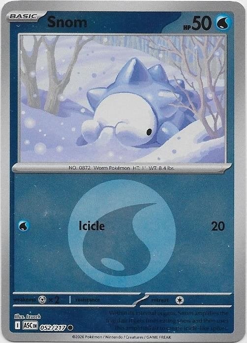 Ascended Heroes,  Snom [reverse] 52/217, Verzenden, Nieuw, Losse kaart