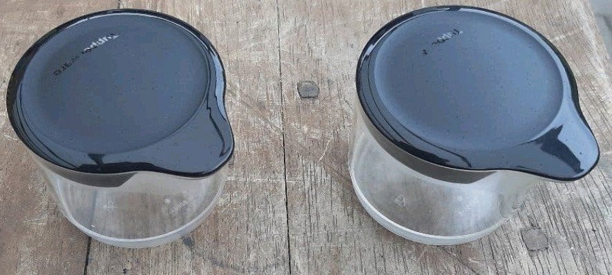 Tupperware Melk en suiker setje - Set van 2, Gebruikt, Overige kleuren, Beker of Kan, Ophalen of Verzenden