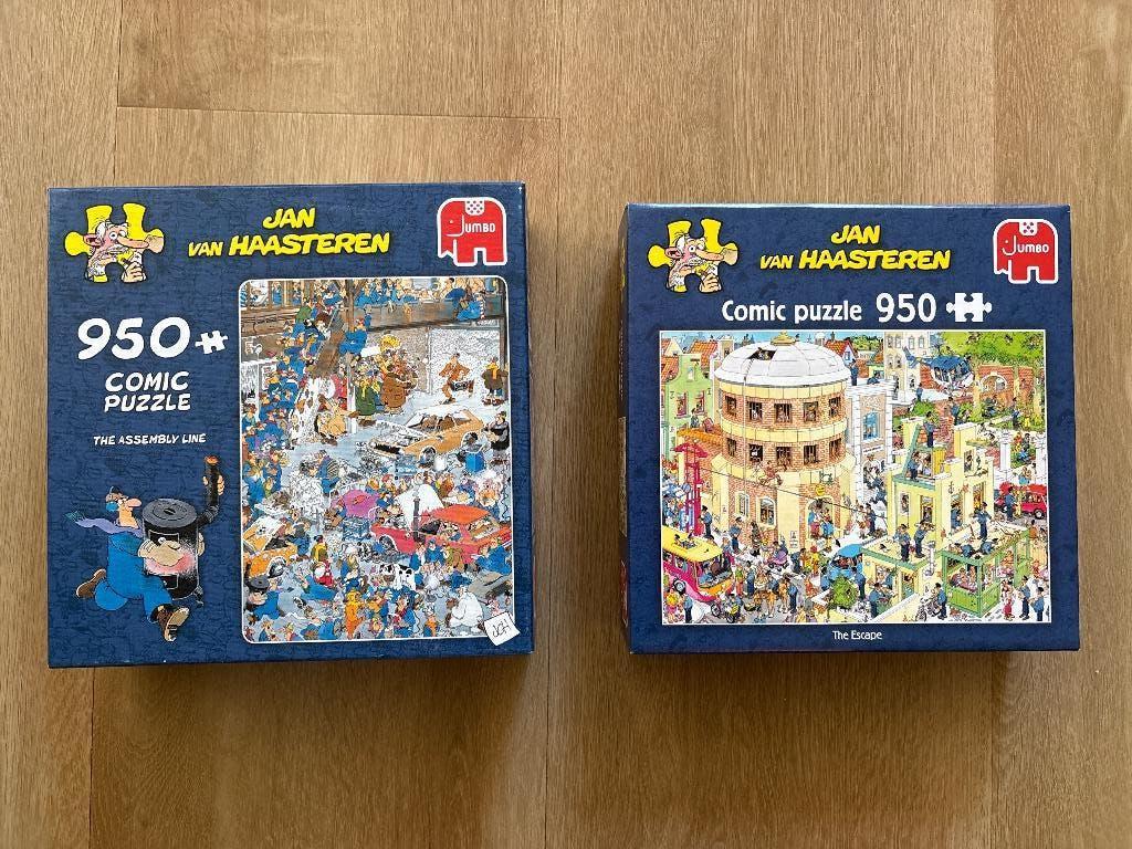 Jan van Haasteren puzzels, Verzenden, 500 t/m 1500 stukjes, Zo goed als nieuw, Legpuzzel