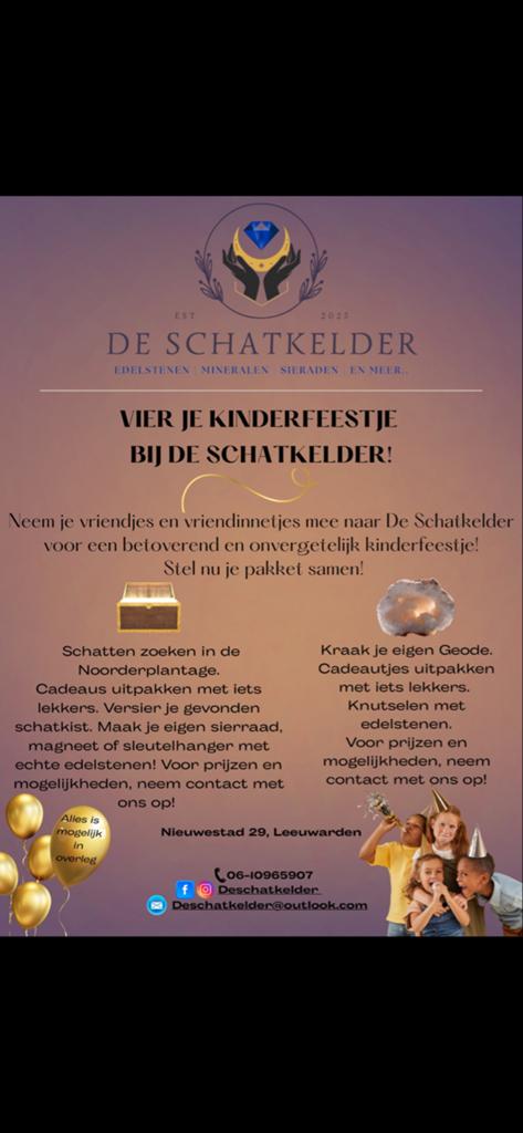 Kinderfeestje met edelstenen, Ophalen of Verzenden