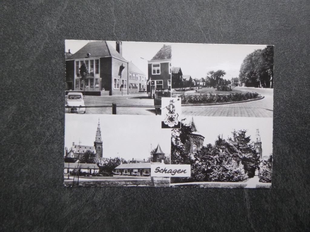 Schagen, kerk/auto 1972, Verzenden, 1960 tot 1980, Ongelopen, Noord-Brabant