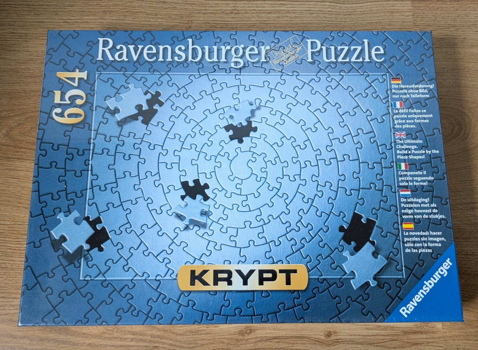 zilver krypte puzzel, Hobby en Vrije tijd, Ophalen, 500 t/m 1500 stukjes, Nieuw