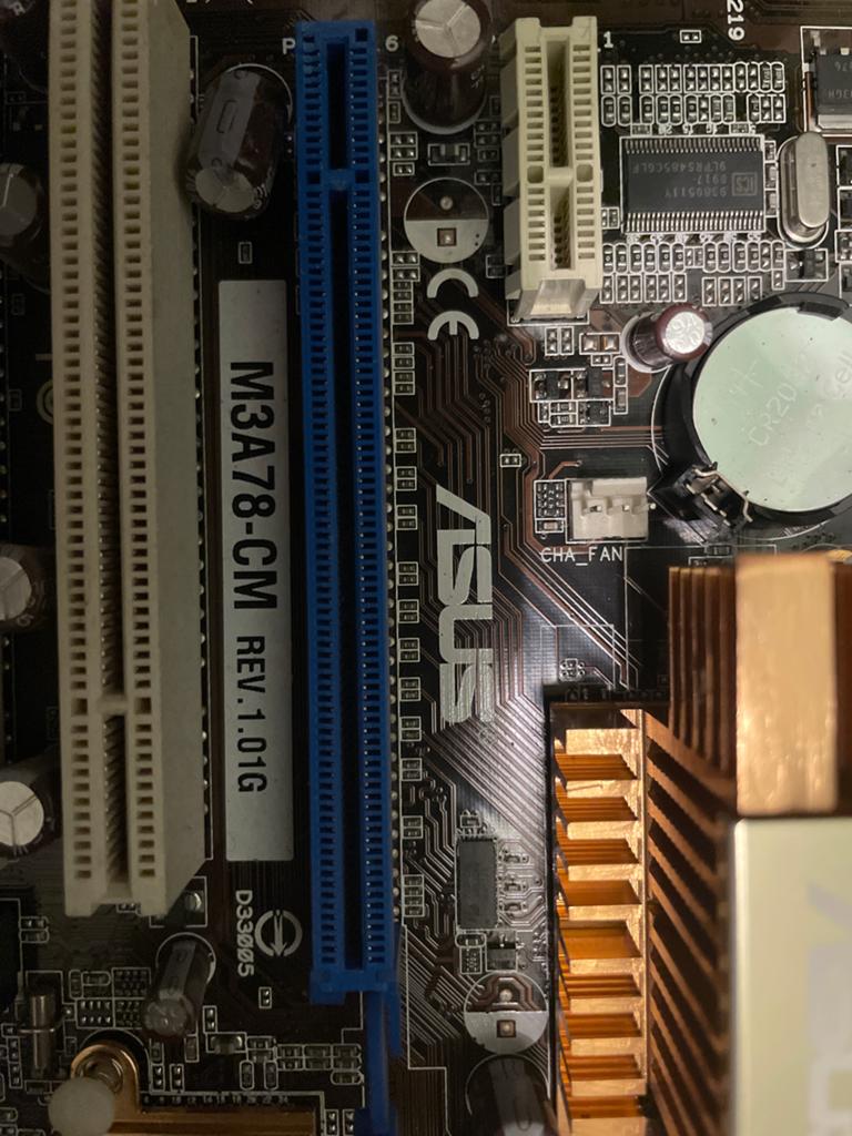ASUS M3A78-CM Moederbord met AMD Athlon Processor, Ophalen of Verzenden, Gebruikt, AMD, DDR2