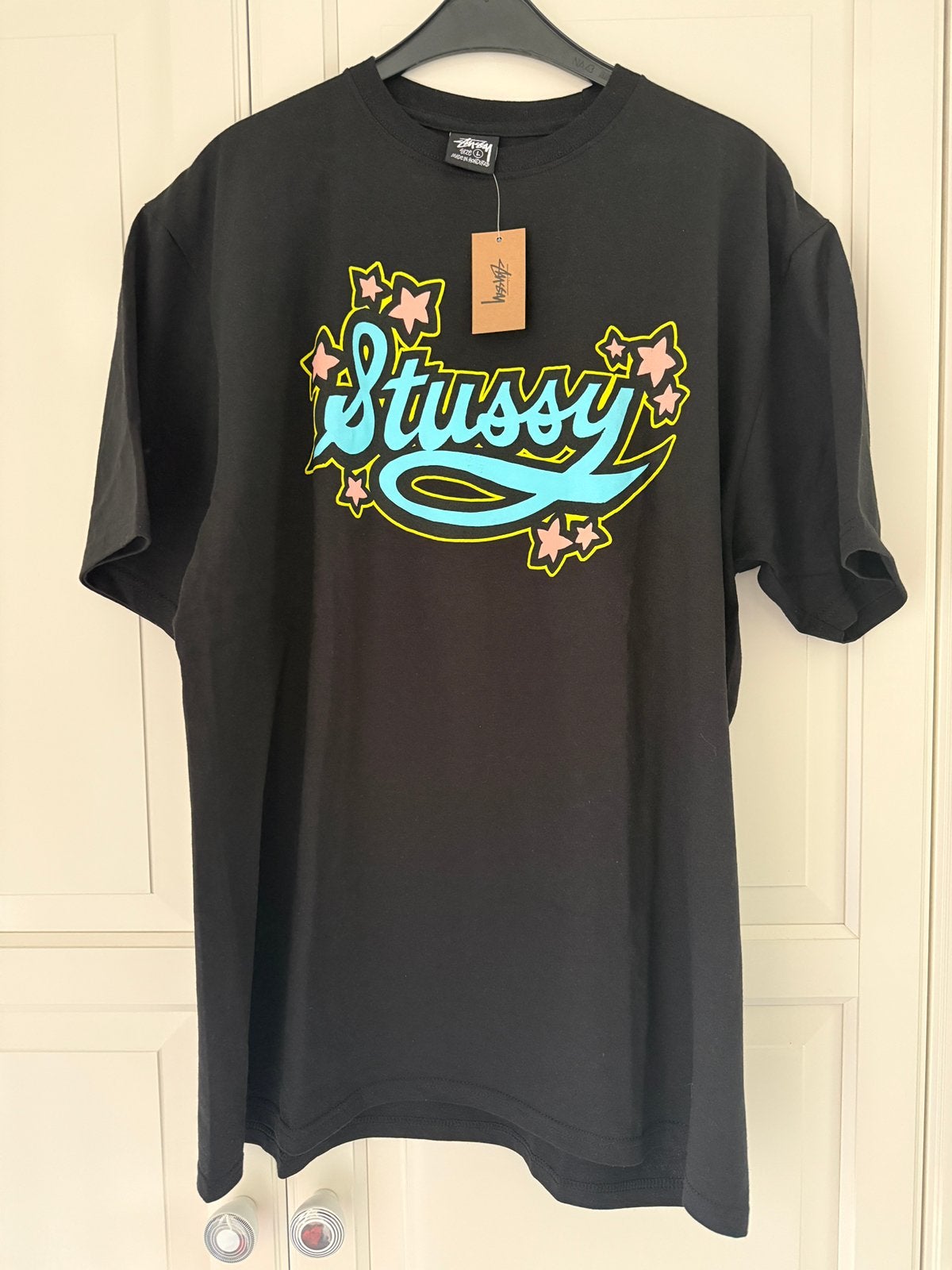 Stussy tshirt maat L nieuw met kaartje, Verzenden, Zo goed als nieuw, Maat 48/50 (M), Wit