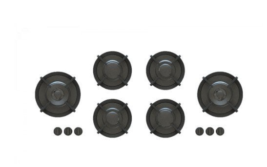 PITT Cooking Foessa 6 gasbranders Black Edition, Ophalen, Minder dan 85 cm, Nieuw, 4 kookzones