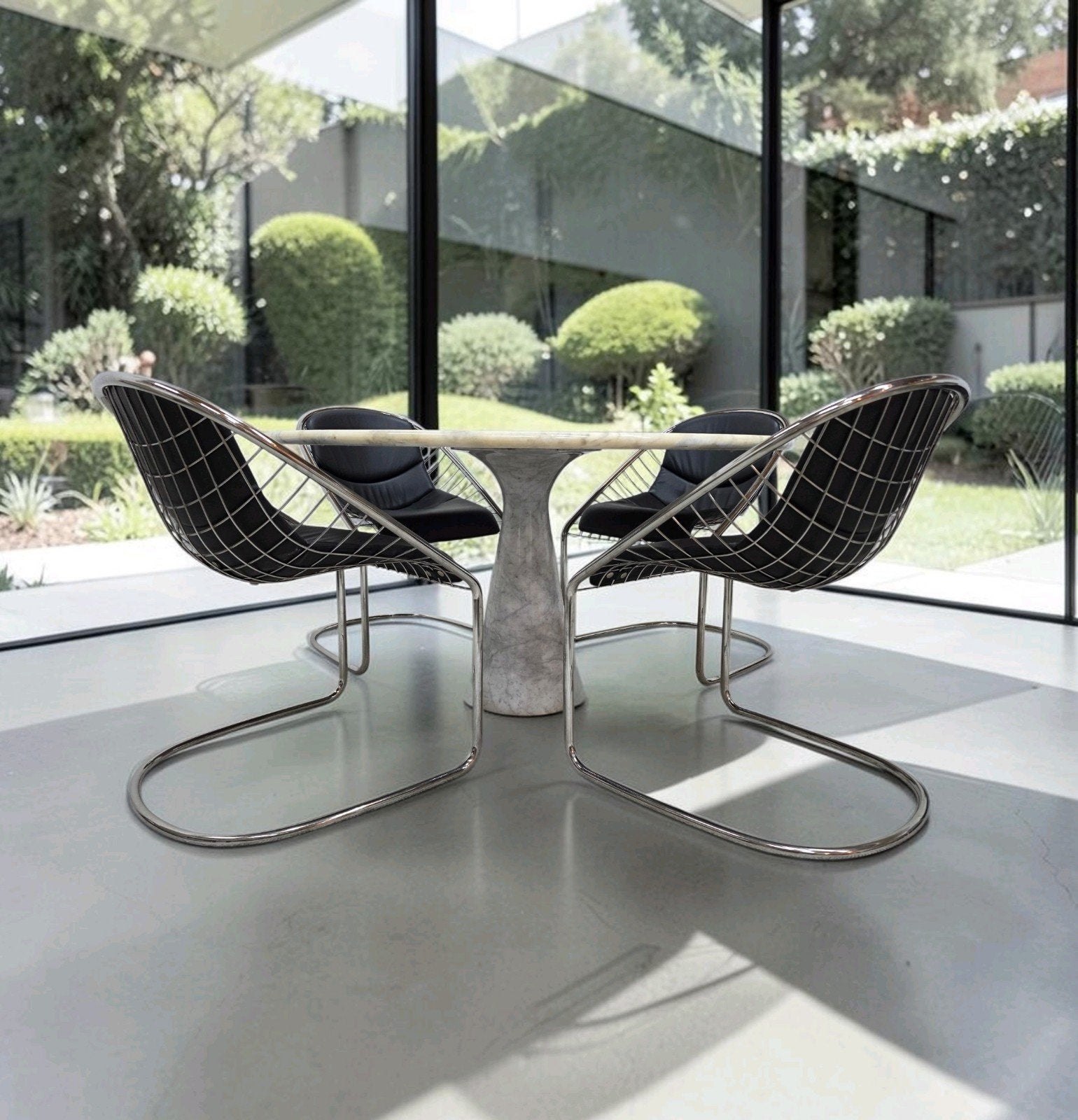 Minotti Cortina design eetkamerstoel 4x Gordon Guillaumier, Huis en Inrichting, Ophalen of Verzenden