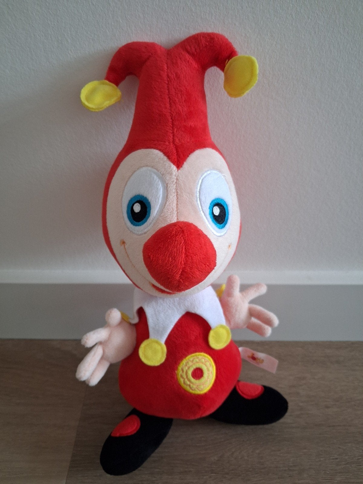 Knuffel Jokie Efteling clown rood L1739, Ophalen of Verzenden, Zo goed als nieuw, Overige typen
